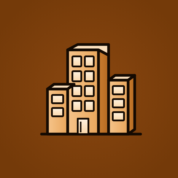 Commercial building icon